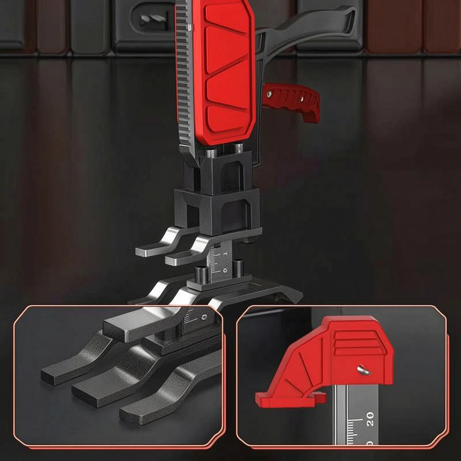 Cabinet Jack Compact Woodworking Jack Lifting Tool with Metal Base Manual Lifter Adjustable for Woodworkers, Door Installation