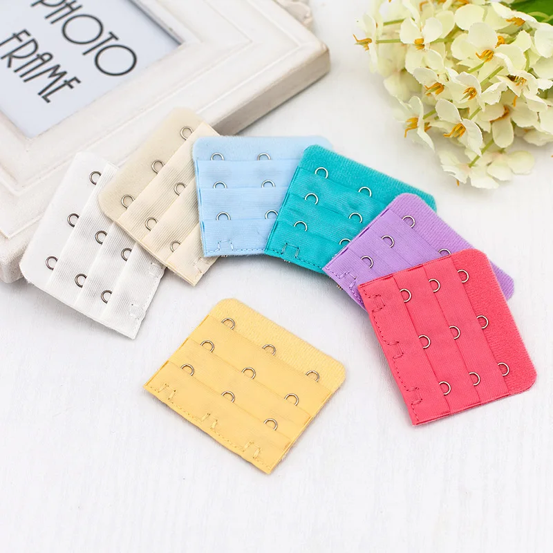 100pcs/Lot Women Bra Extender Hook and Eye Buckle Underwear Sewing Accessory 3x3 5x5.5cm