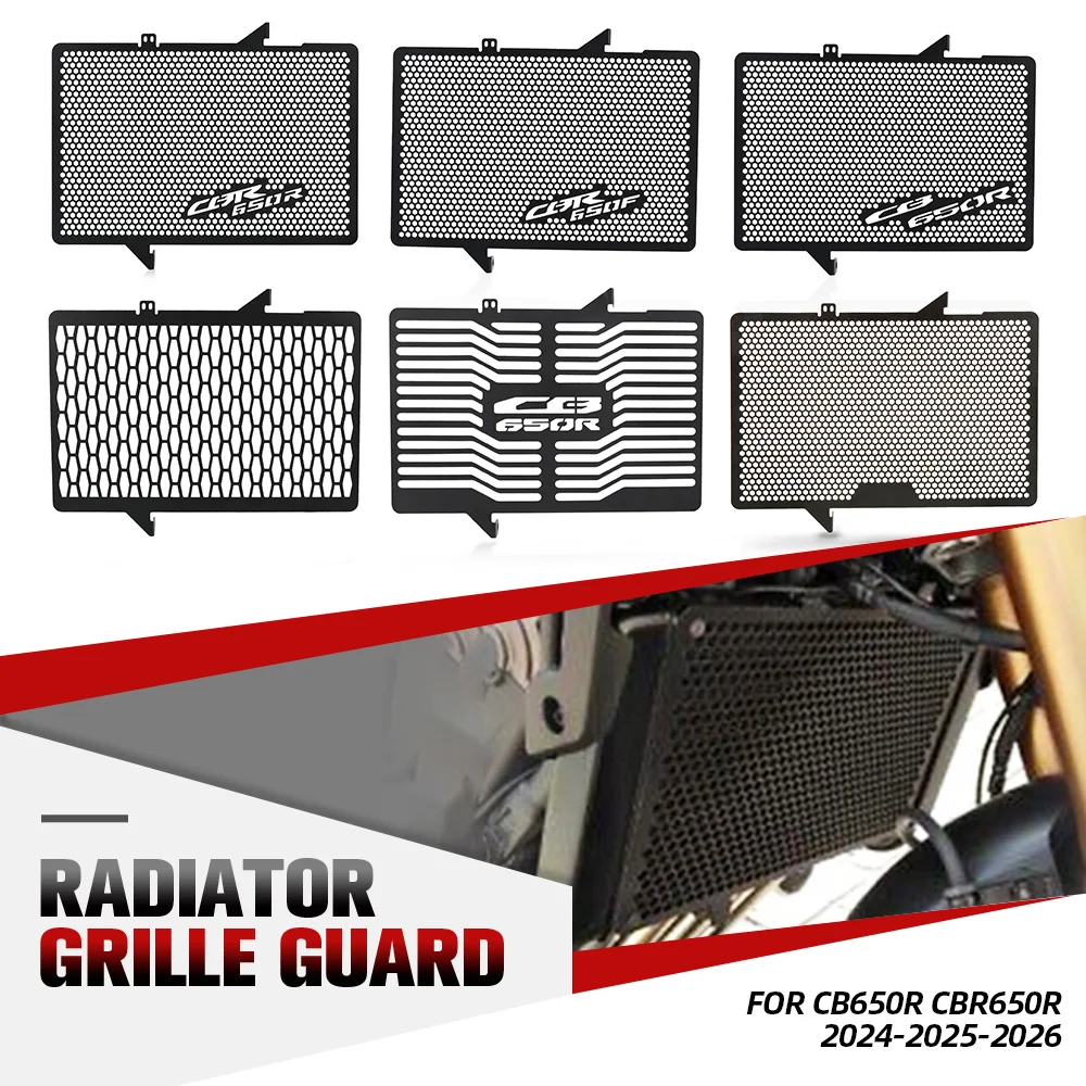 

For Honda CB650R CBR650R 2024-2025-2026 CB 650F CBR 650F Motorcycle Radiator Guard Grill Cover Protector Water Tank Radiator