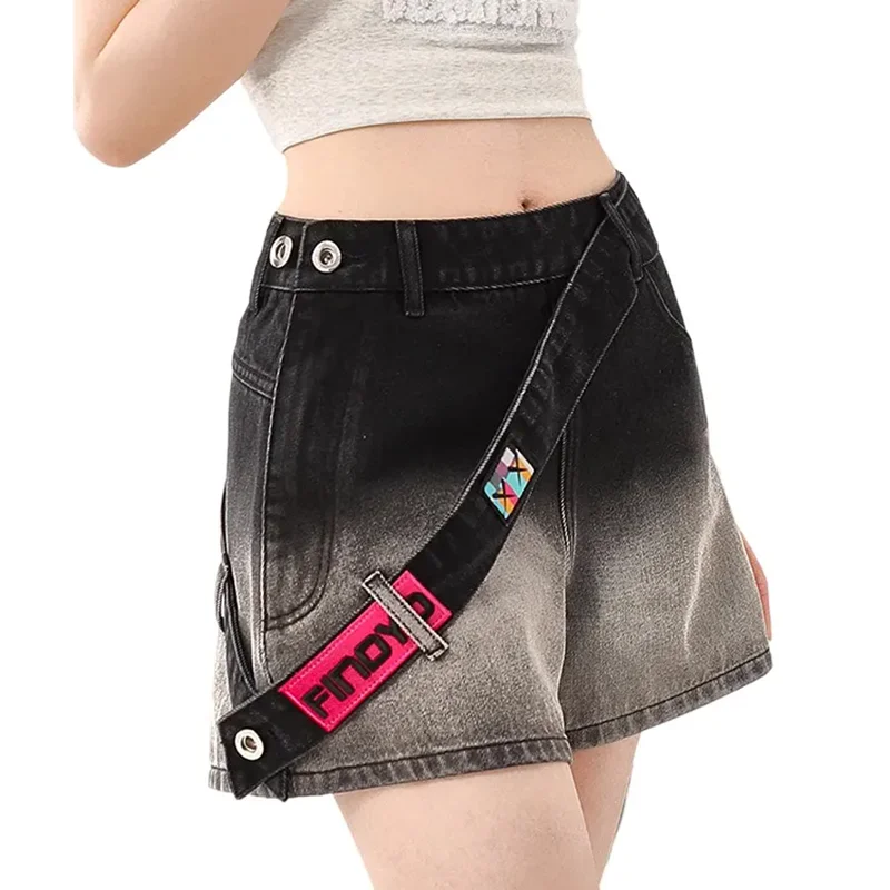 

Comfortable Casual Embroidered Wide Leg Shorts Women's Early Spring Trendy Loose High Waist Versatile Chinese Style