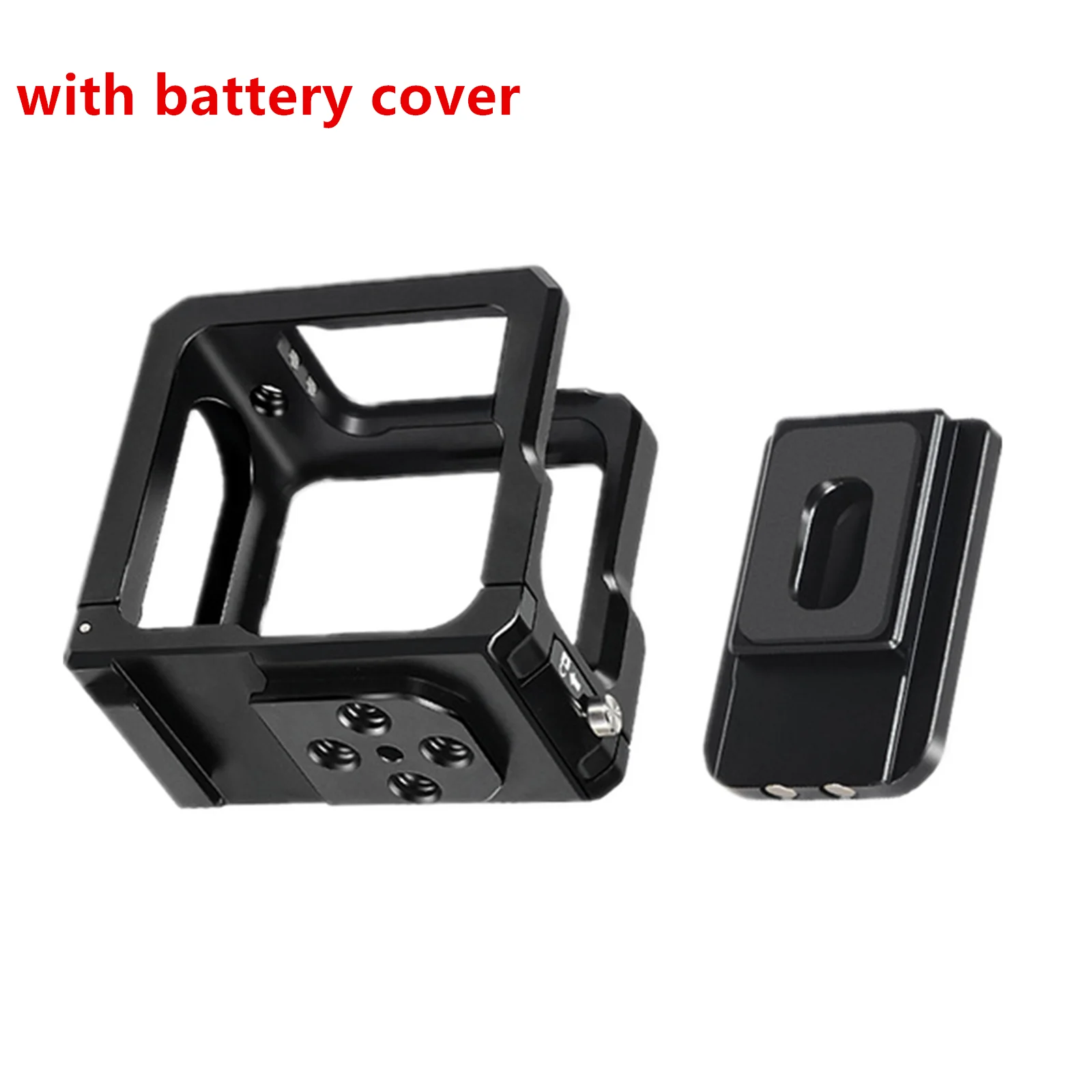 For GoPro11 Hero 11 Mini Camera Extension Cage Metal Case Protective Frame With Side Door Battery Cover Plate Camera Accessories