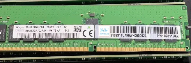 

Для серверной памяти 02311UAK 16G 2RX8 PC4-2666V DDR4 ECC REG RDIMM