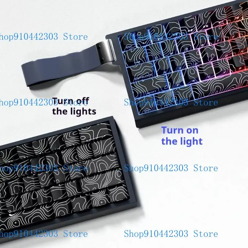 L4MD 64/74Key Keycaps Contour3.0 KeyCap Seitdruck Backbeleuchtungstaste für 60 Tastaturen – Detail 10