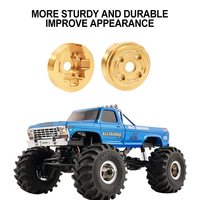 4x Brass 1/24 Counterweight For FMS FCX18 FCX24 RC Car Part RC Car Accessories Replacement Parts RC Upgrade Part Golden