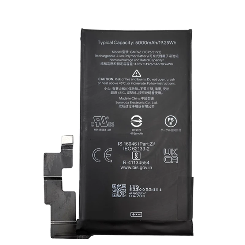 Battery Replacement For HTC Pixel 7 Pro, Google Pixel 7 Pro, 5000mAh, GMF5Z, New, 2024