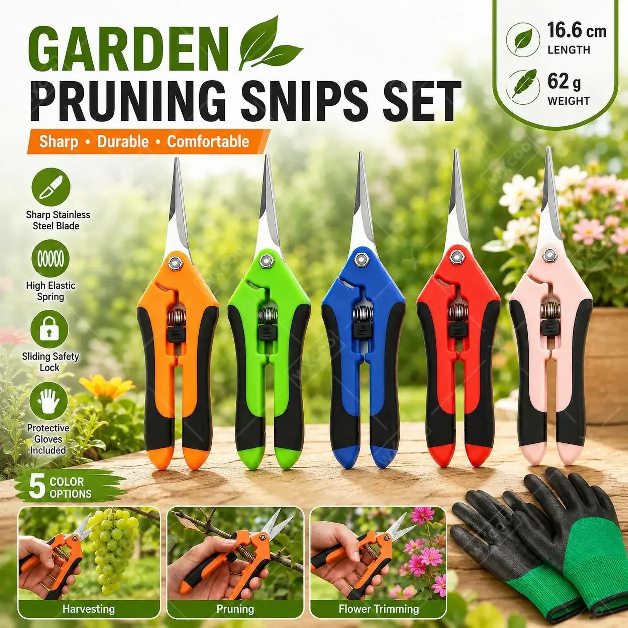 Stainless Steel Grape Picking Scissors Fruit Tree Pruning Shears Special Beekeeping Tools for Honeycomb Cutting Beehive Supplies