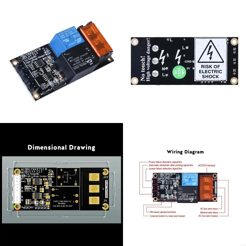 

462E Bigtreetech V1.2 Modules Automatic Shutdown Modules After Printing Board for CR10 Printer Reprap Printer Part