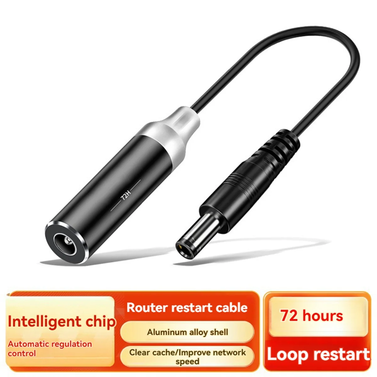 A45U DC5.5x2.1mm Roteador WiFi Redefinir Rebooter para WiFi Bridge/Router/Repetidor Rebooter 72 Horas Cabo de reinicialização automática