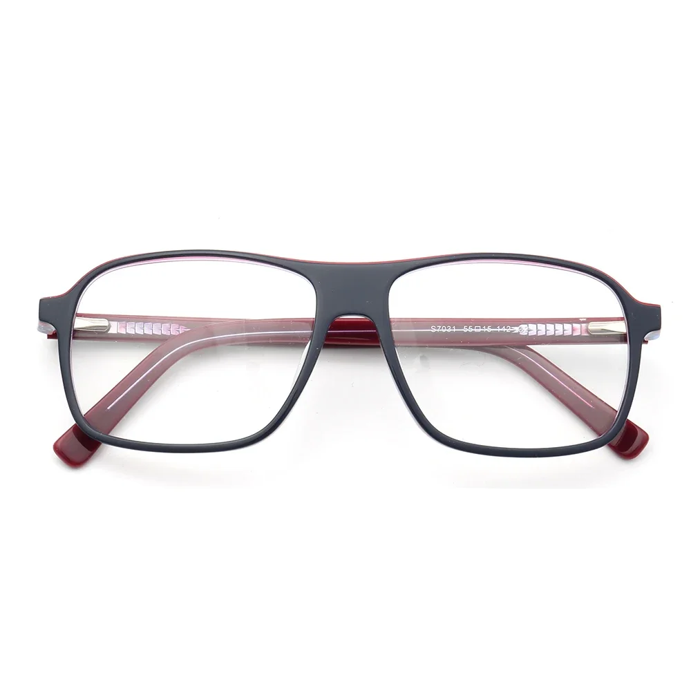 Women Vintage Aviation Glasses Frames Men Optical Eyeglass Frames Square Pilot Style Eyewear Prescription Spectacles Lightweight