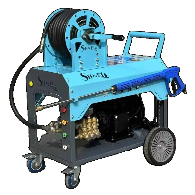 150bar 20LPM High-pressure Drainage Pipe Cleaning Machine 2900psi Can Electric 70 Tube Cleaning Machine Equipment