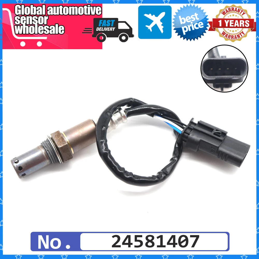 Car NEW Air Fuel Ratio Lambda O2 Oxygen Sensor 24581407 For GM COBALT MONTANA ONIX PRISMA Spin 1.0L 1.4L 1.8L Flex 2011-2017