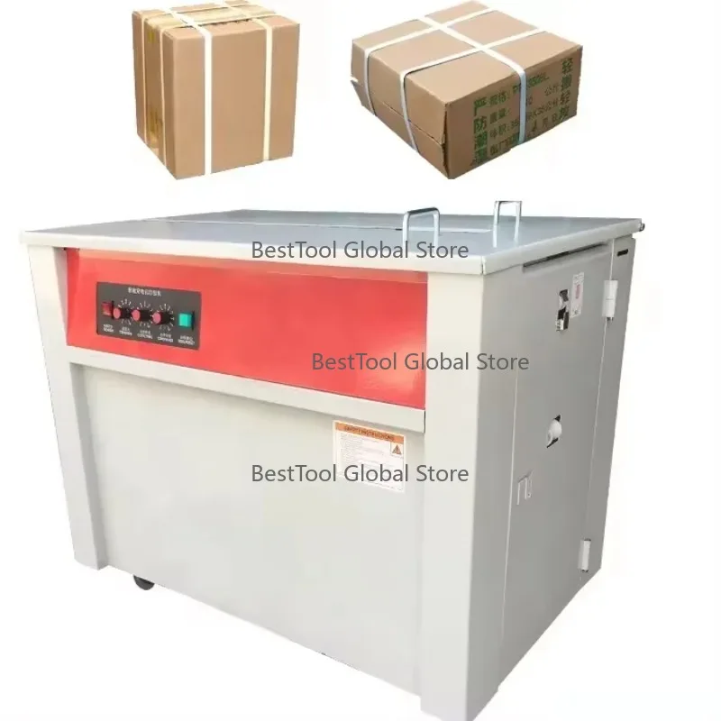 

High Qu-ality Se-mi Au-tomatic Double Motor Box Strapping Machine,-PP Band Stra-pping Machine