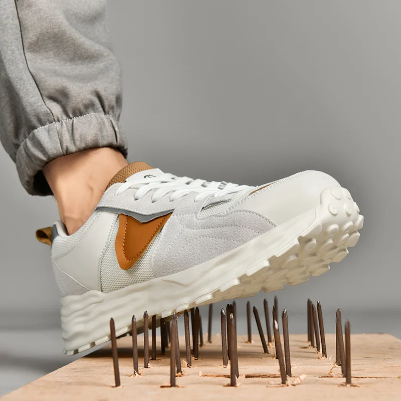 Safety Shoe Men Work Shoes Lightweight Comfortable Safety Sneakers with Steel Toe Caps Breathable Non-Slip male Work Sneakers
