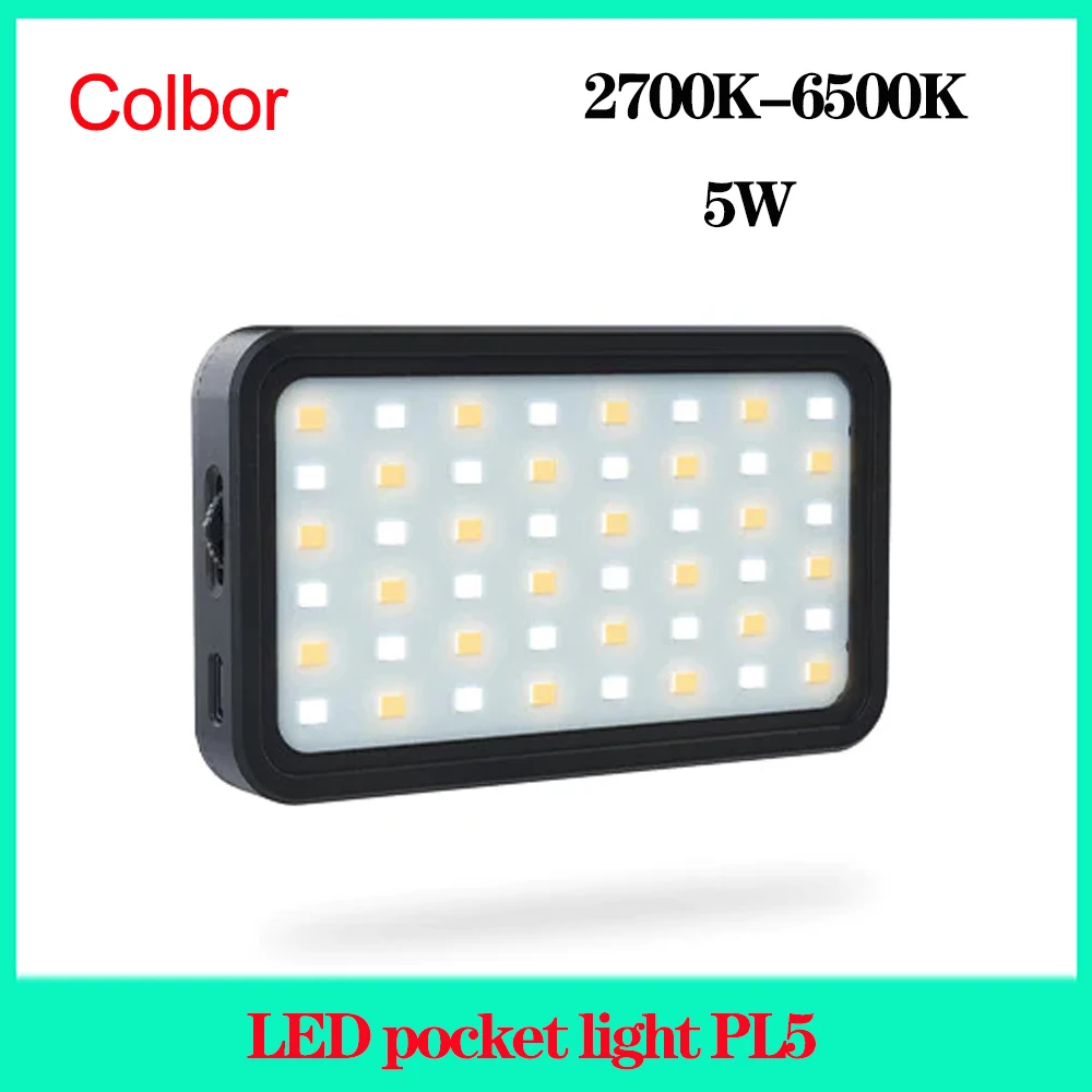 

Synco COLBOR светодиодный карманный фонарь PL5 для микрофонной камеры 2700K-6500K 5W Type-C заполняющий свет для YouTube видео интервью съемки