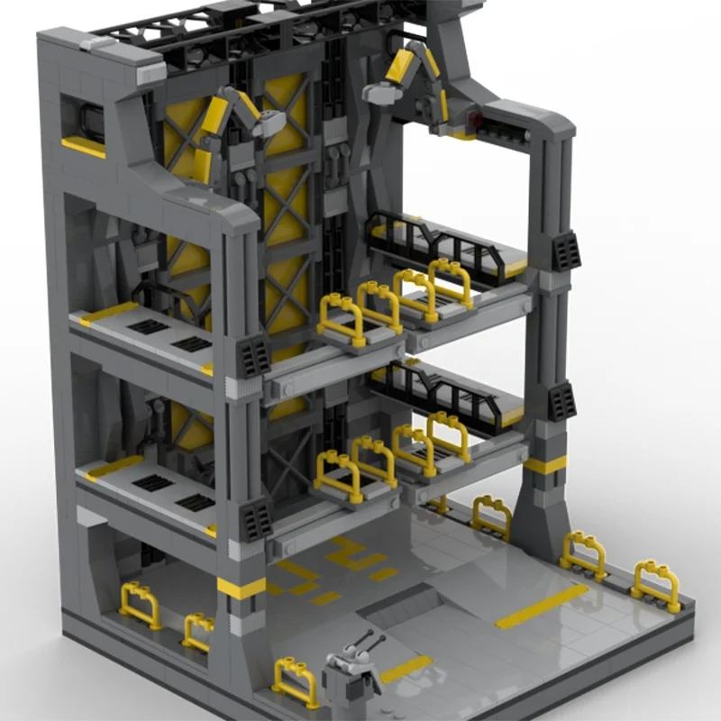 966pcs MOC Mech Hangar Model Bouwstenen Bouw Monteren Speelgoed DIY Idee Kerstcadeau Onderwijs Baksteen Kinderen Verjaardag