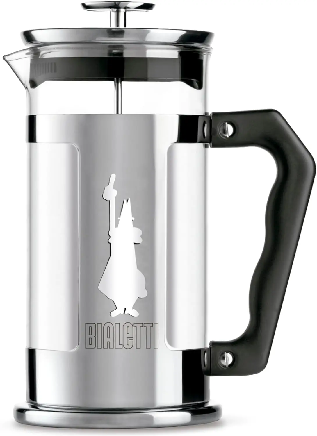 Bialetti  Preziosa Stainless Steel 3-Cup French Press Coffee Maker, Silver