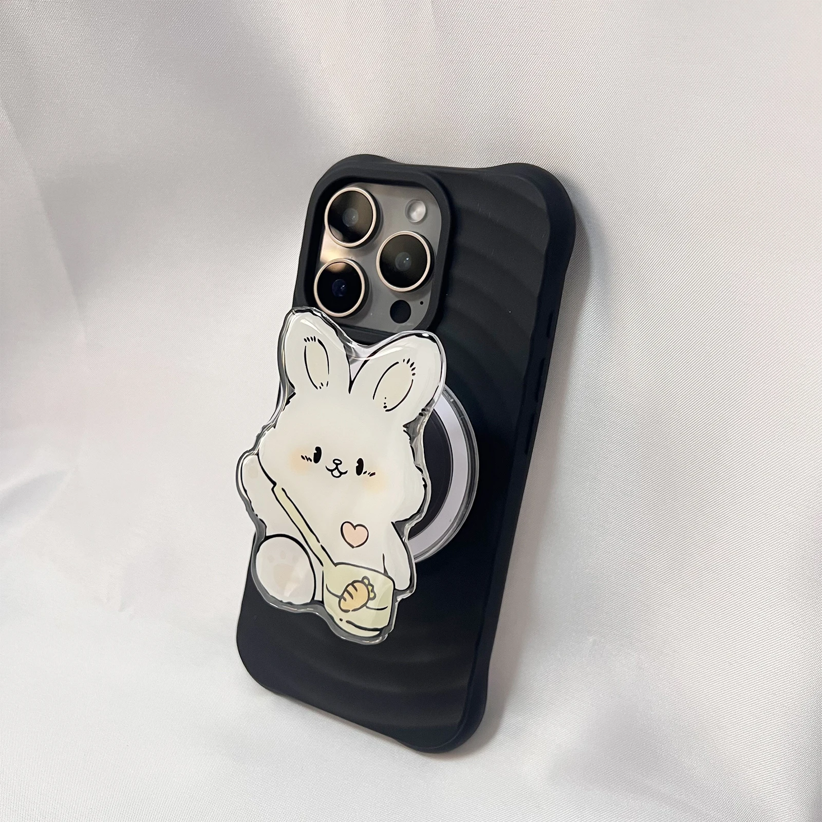 Supporto per telefono con coniglio adorabile per animali domestici carino Supporto Griptok per custodie iPhone Samsung Grip Tok Socket Staffa regalo per ragazza