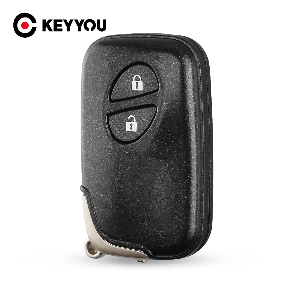 

KEYYOU For Lexus CT200h 2011 2012 2013 2014 2015 2 Buttons Smart Remote Key Car Key Shell Case Fob