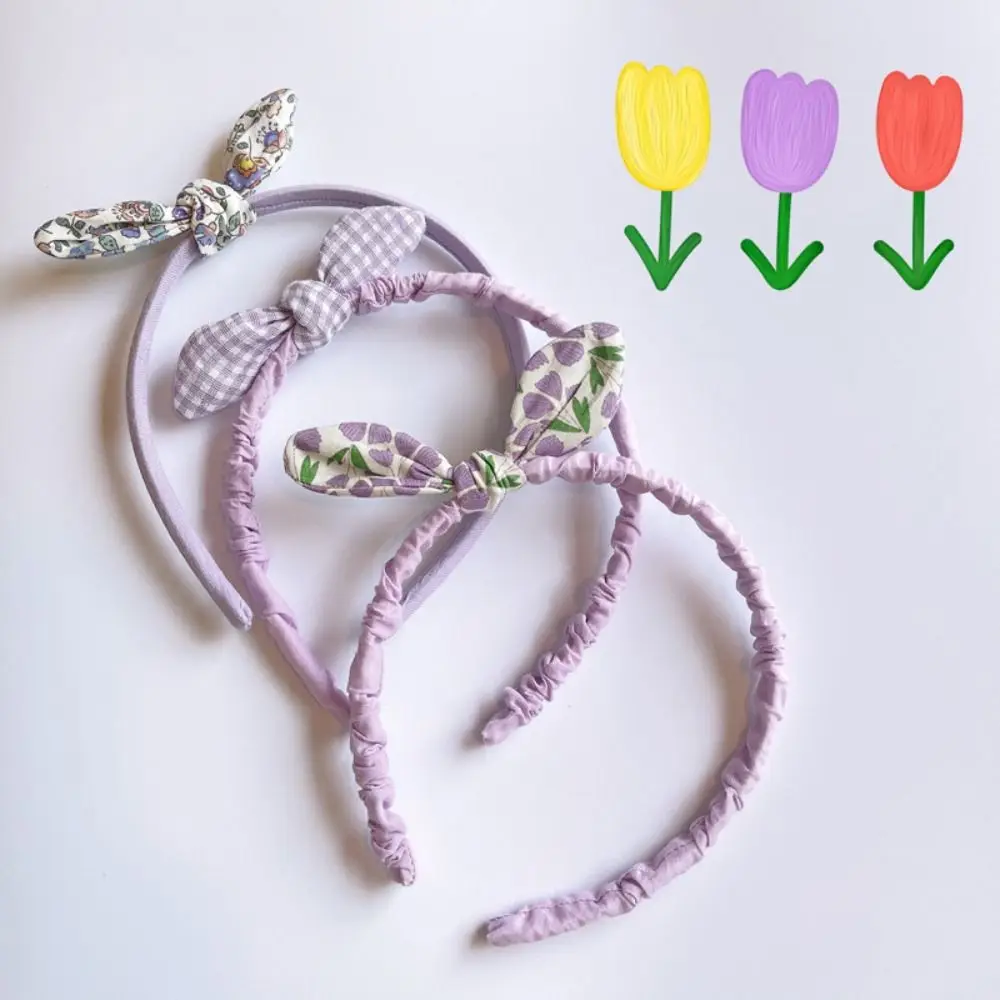 Spring Purple Series Hair Clip Children Sweet Hair Wear Hairpin Floral Hair Hoop Cute Girls BB Clip Baby Hair Accessions