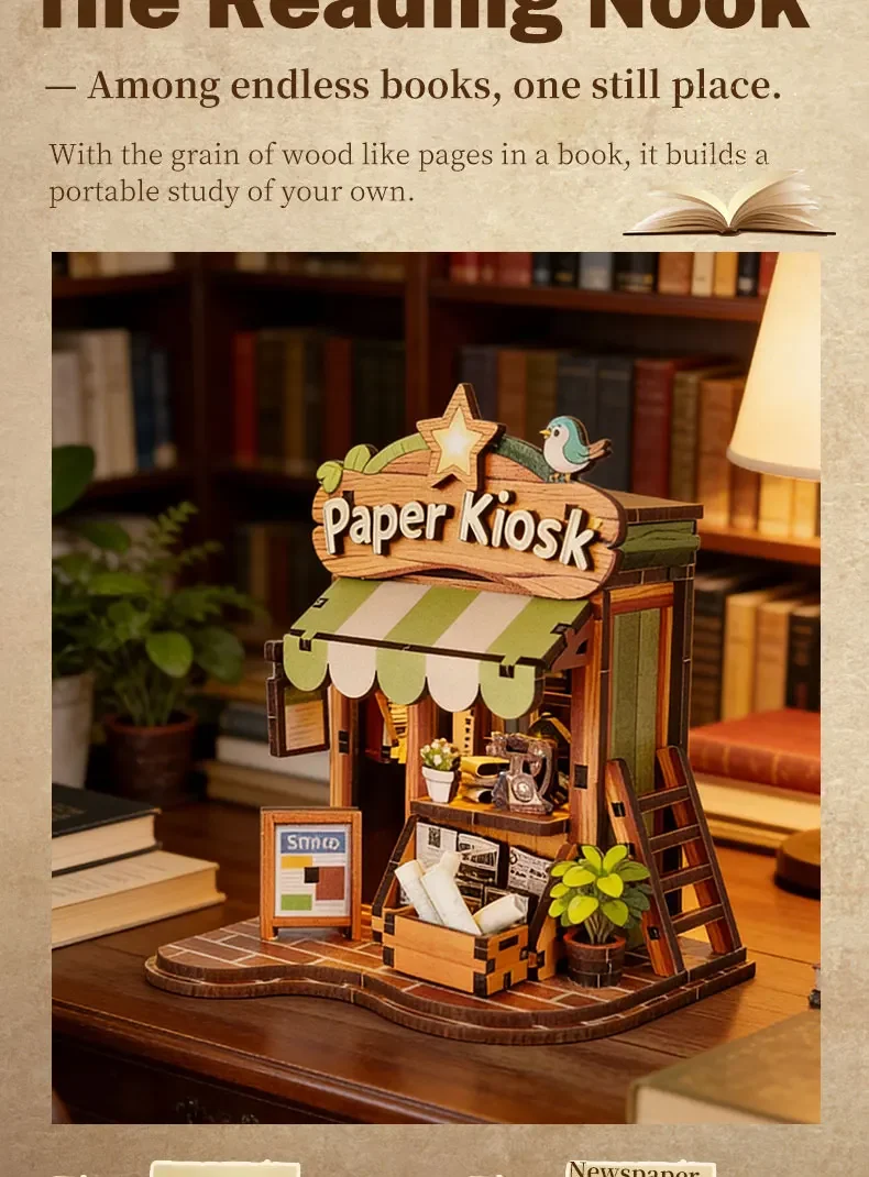 DIY Holz-Miniatur Japanische Taverne mit Beleuchtung als Geburtstagsgeschenk für Freunde, Heimdekoration und Bastelarbeiten – Detail 7