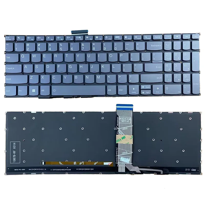 New US Replace Laptop Keyboard For Lenovo ideapad 3-15ABA7 3-15IAU7 3-17ABA7 3-17IAU7 Backlit