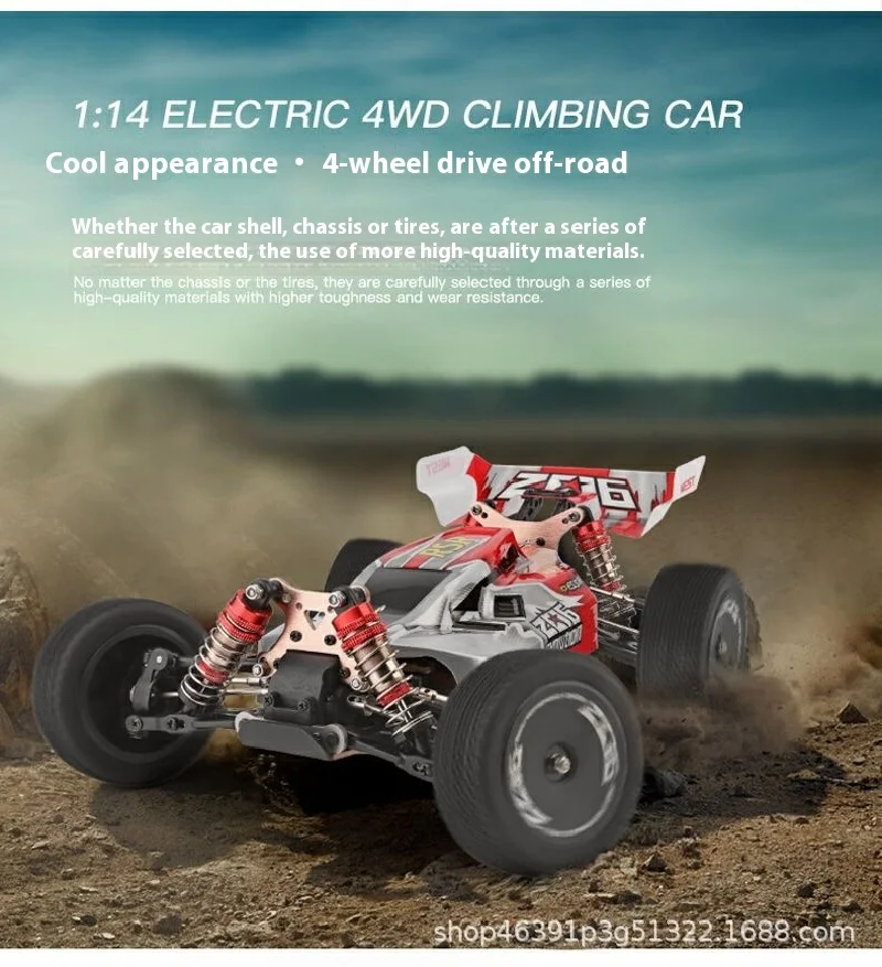 

WL144001 off-road vehicle RC professional adult competition alloy climbing remote control car drifting four-wheel drive vehicle