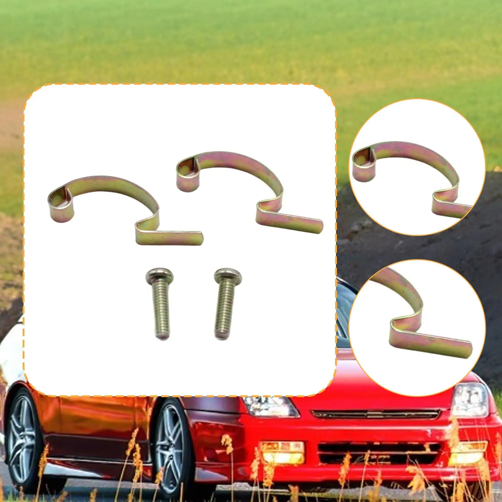Heavy Duty Metal Distributor Cap Clips Pair Anti Vibration Spring Locks for 43D 45D 59D Restoration