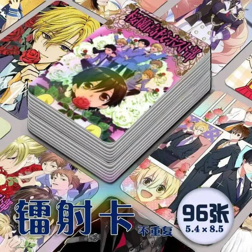 

96 шт., хост-клуб средней школы Оран, аниме, лазерный косплей, закругленные углы, ЛОМО-карта, рождественские подарки для девочек