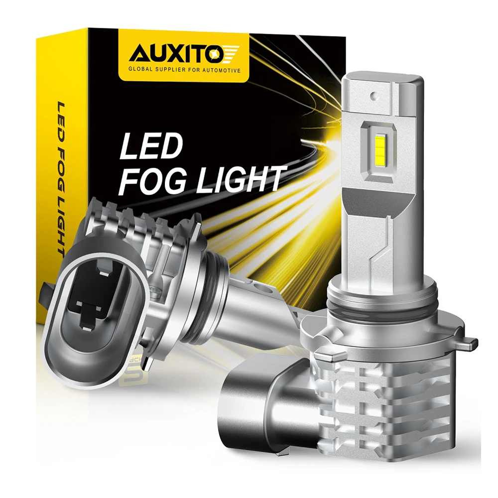 AUXITO 2Pcs 9006 HB4 LED Canbus H11 H8 H10 LED Error Free Car Fog Lights for BMW E60 E83 320 E90 Audi A3 8P A4 B8 B7 Ford Focus