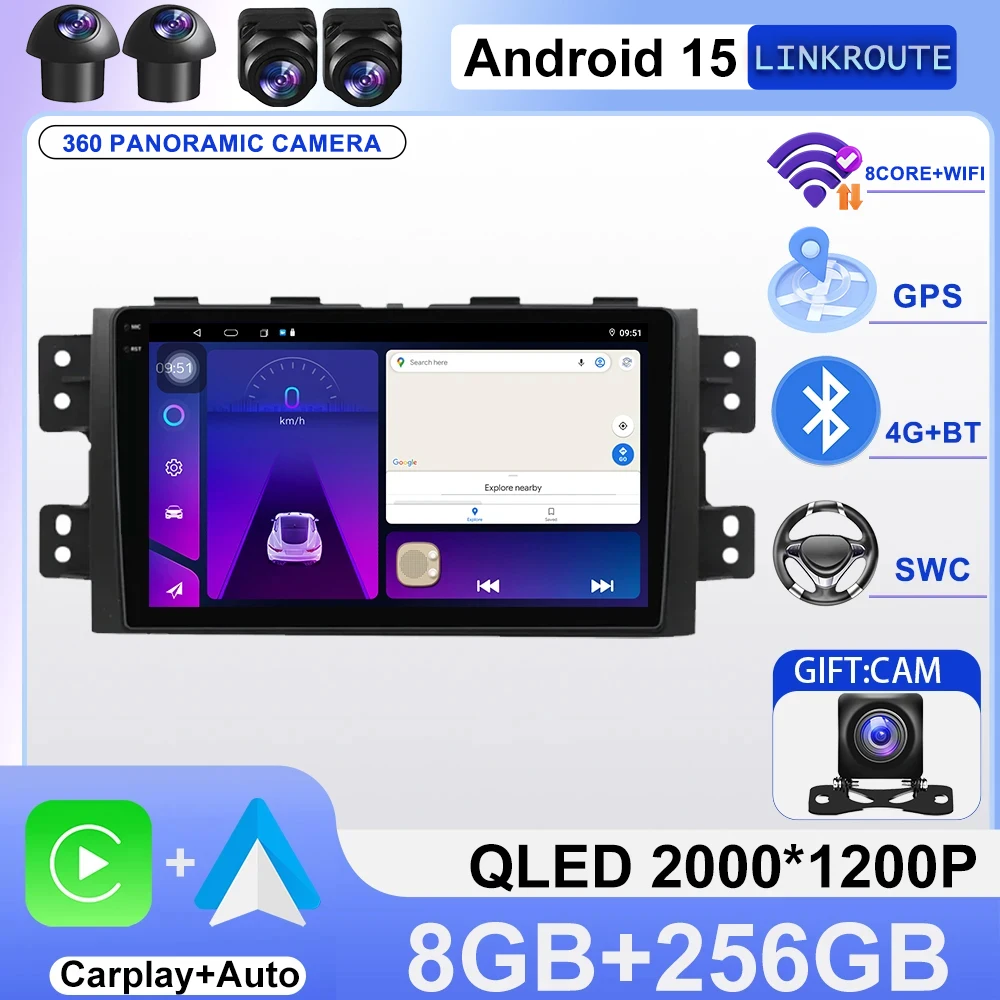 

For KIA Borrego Mohave 2008 - 2012 Car Radio Android Multimedia Player GPS Navigation Carplay Auto Screen Intelligent System