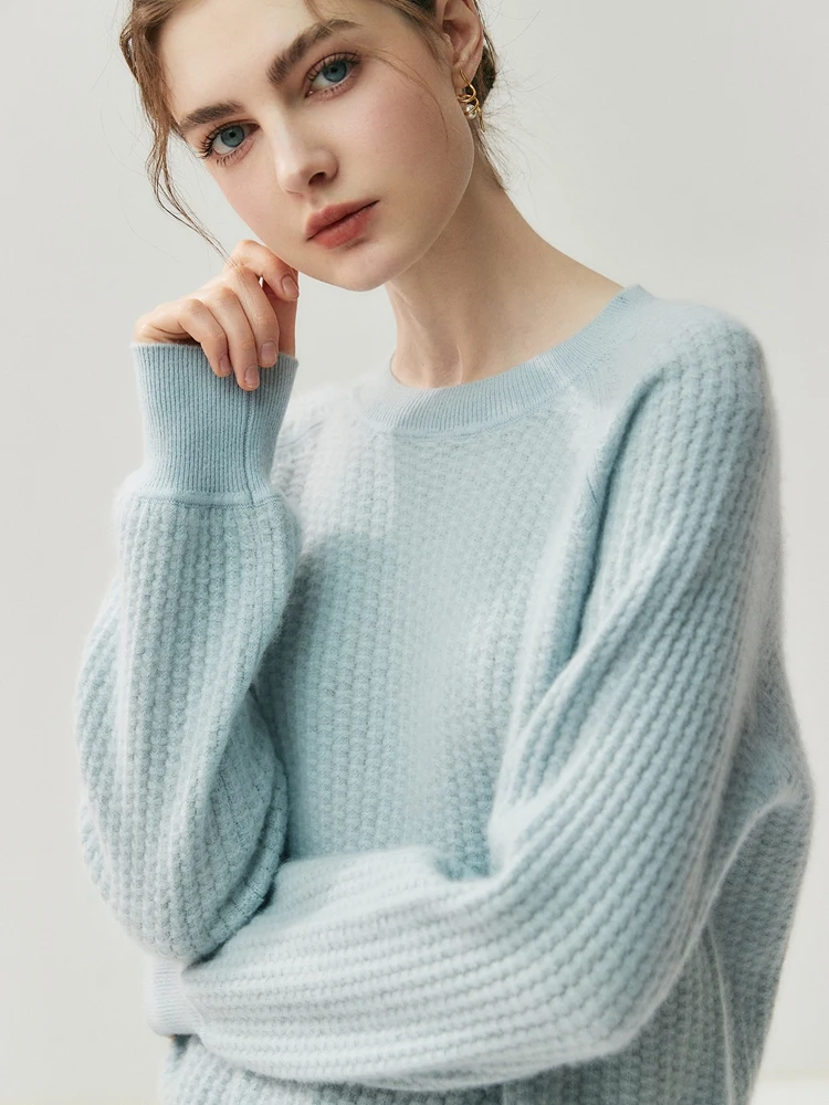 Frauen 100% Kaschmir Pullover Dicke Kaschmir Stricken Oansatz Langarm Pullover Herbst Winter Hohe Qualität Weibliche Strickwaren Tops