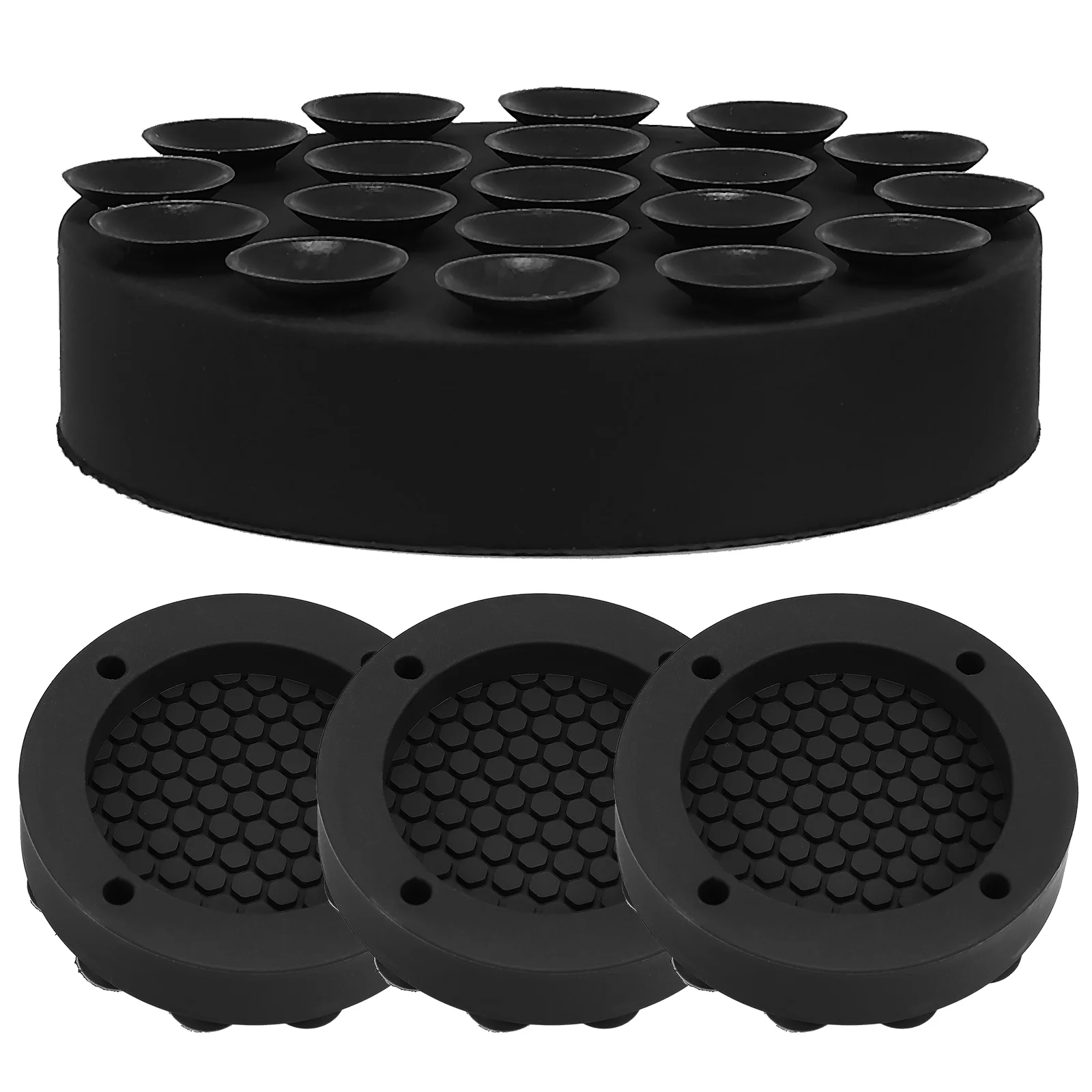 

4 Pcs Washer Machine Clothes Washing Machines Floor Mat Anti Vibration Pads Pedestal for Shock Feet Stabilizer Foot