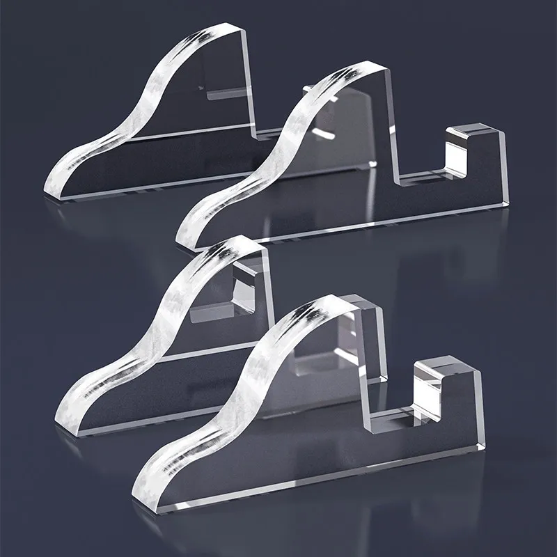 Clear Acrylic Plate Display Stands, Transparent Photo Frame Holder, Decorative Easel Stand for Collectibles, Picture, Plaque