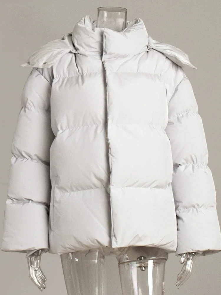 New in Winter Warm Cotton Puffer Jackets Women's Loose Parkas Coat Vintage Bread Jacket Outwear Office Ladies Quilted Jacket