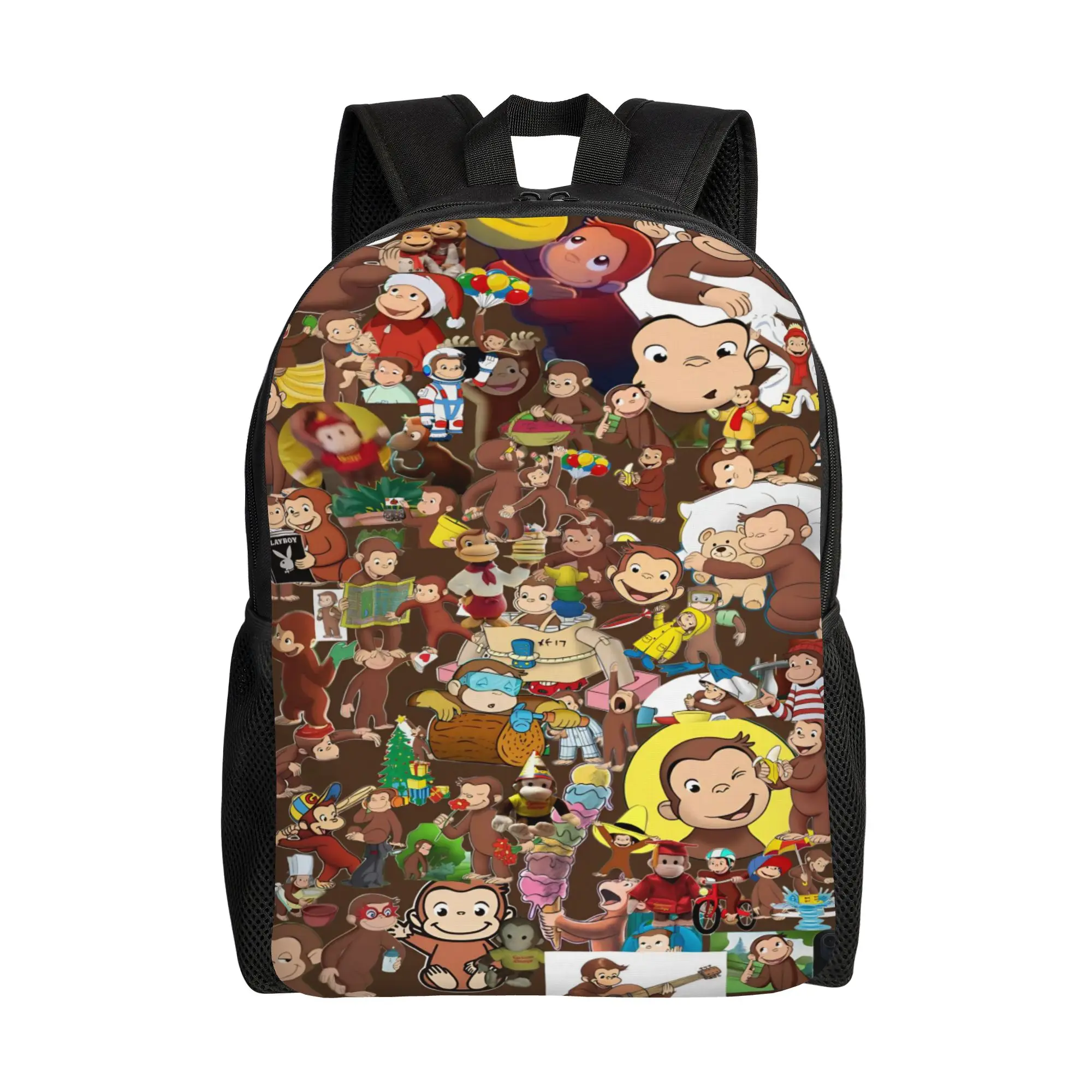 

Милый мультяшный рюкзак с изображением любознательного Джорджика, дорожные рюкзаки, женские школьные сумки с дизайнерским принтом, повседневный рюкзак