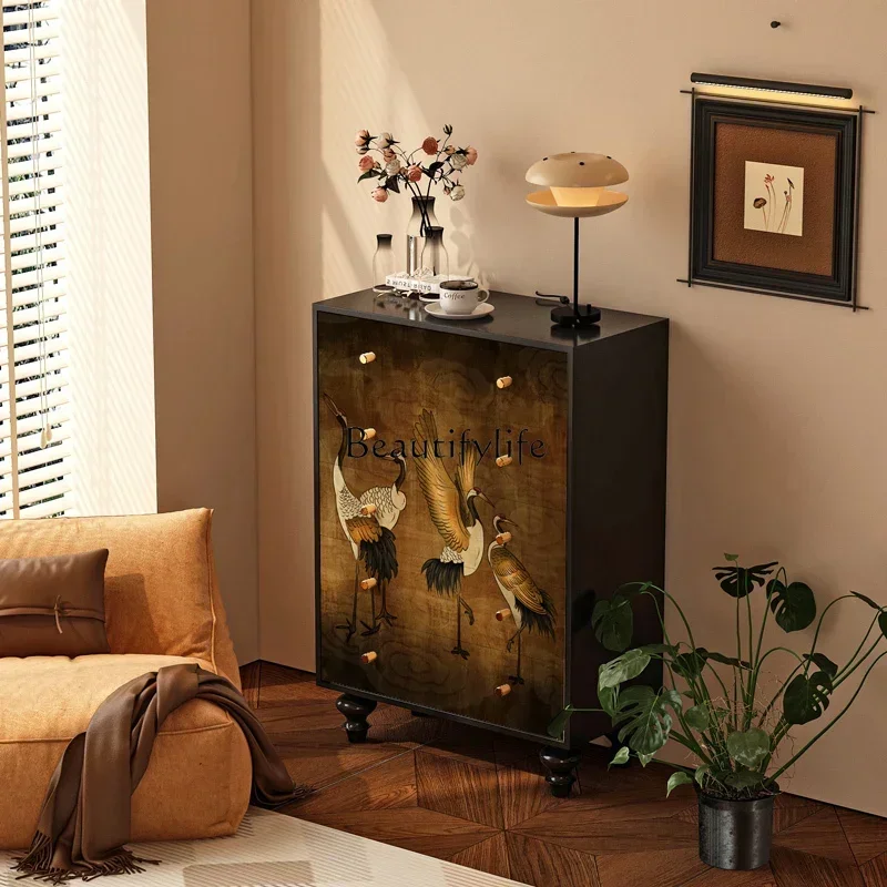 

54*chest of drawers, living room entrance entrance wall cabinet, Chinese style storage cabinet