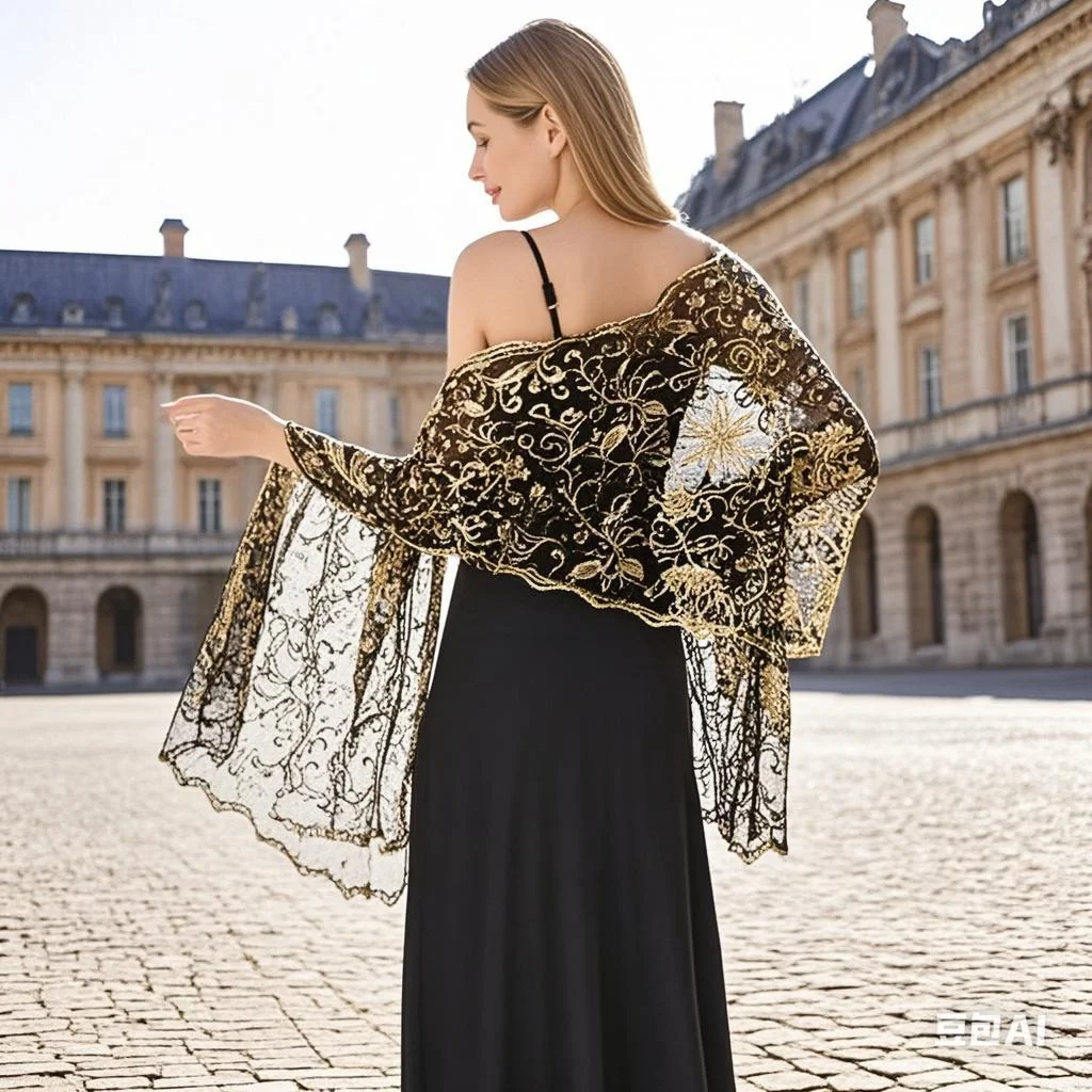 

Elegant Phoenix Tail Sequins Glitter Evening Dress Shawl Women Tassel Party Shawls Wraps Bridal Bridesmaid Dance Dinner Shawl