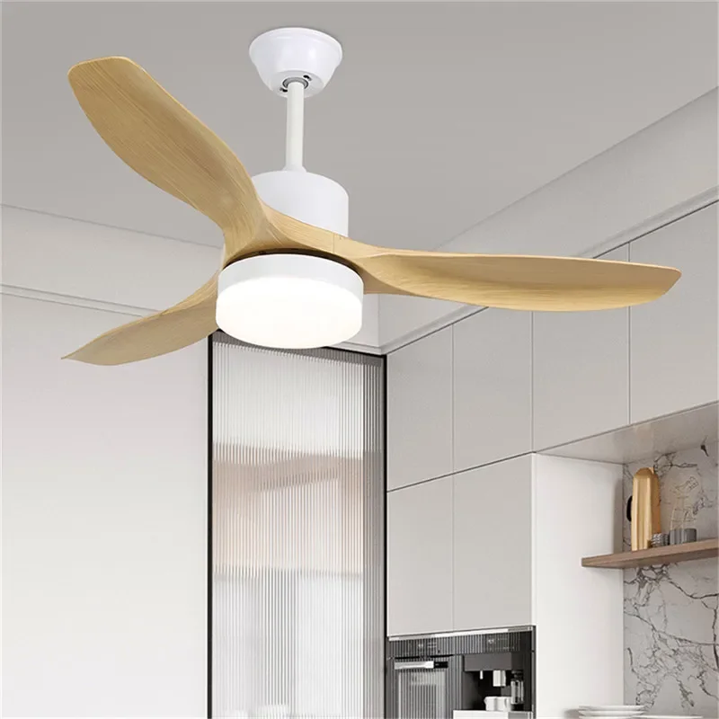 BUNNY Modern Fan Light Luxury Living Room Restaurant Bedroom Study LED Ceiling Fan Light Remote Electric Fan Light