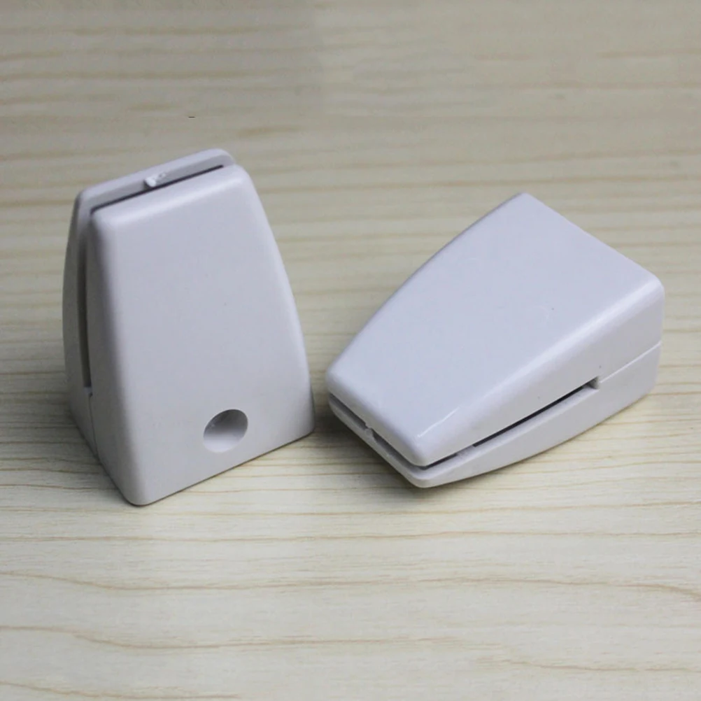 2pcs Plastic Partition Clamps Screen Bracket Glass Divider Clip For Office Desk Conference Table Lightweight Space