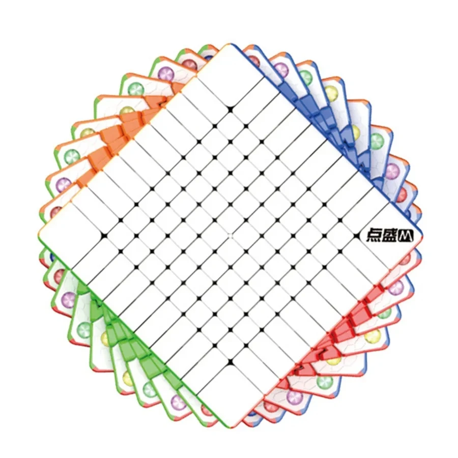 

DianSheng Galaxy 10x10 M 10x10x10 Magnetic Stickerless Cubo Magico Puzzle Speed Magic Cube Professional
