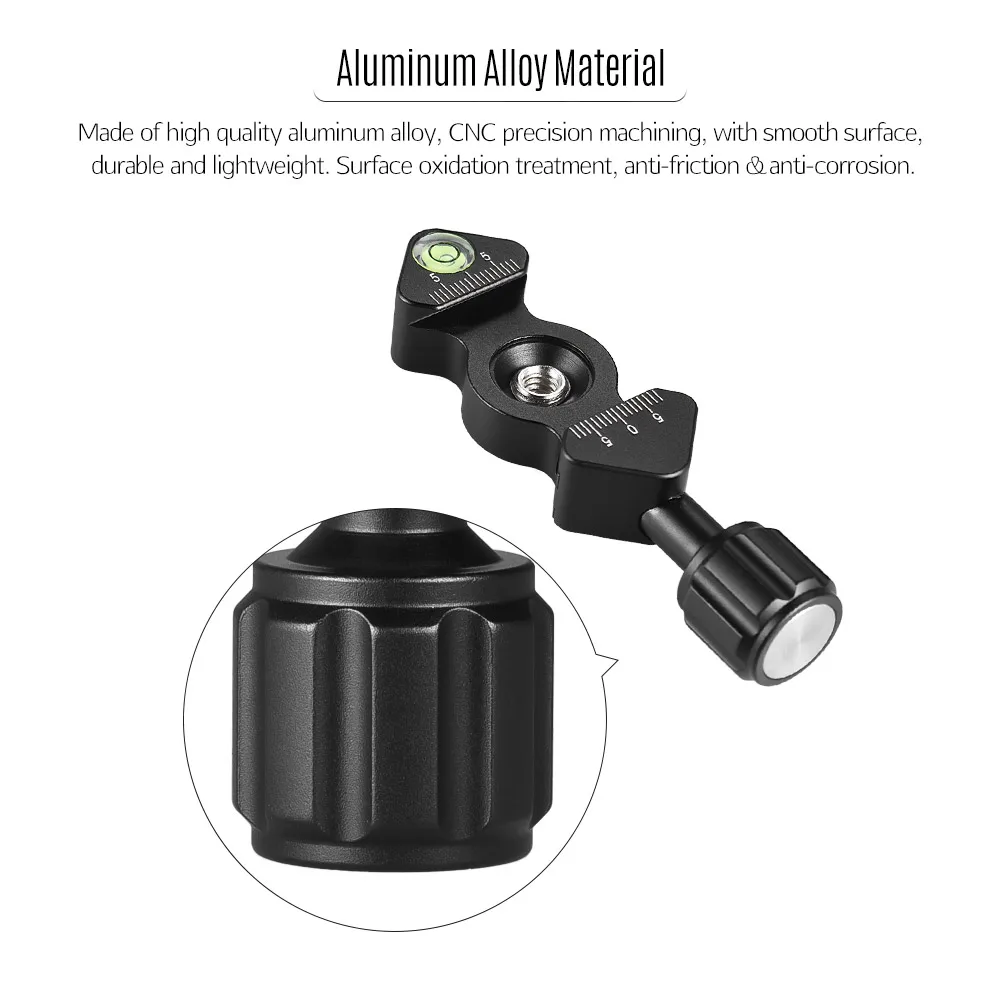 FC-SK25  Aluminum Alloy Quick Release Clamp Tripod Clamp Knob-Type 1/4