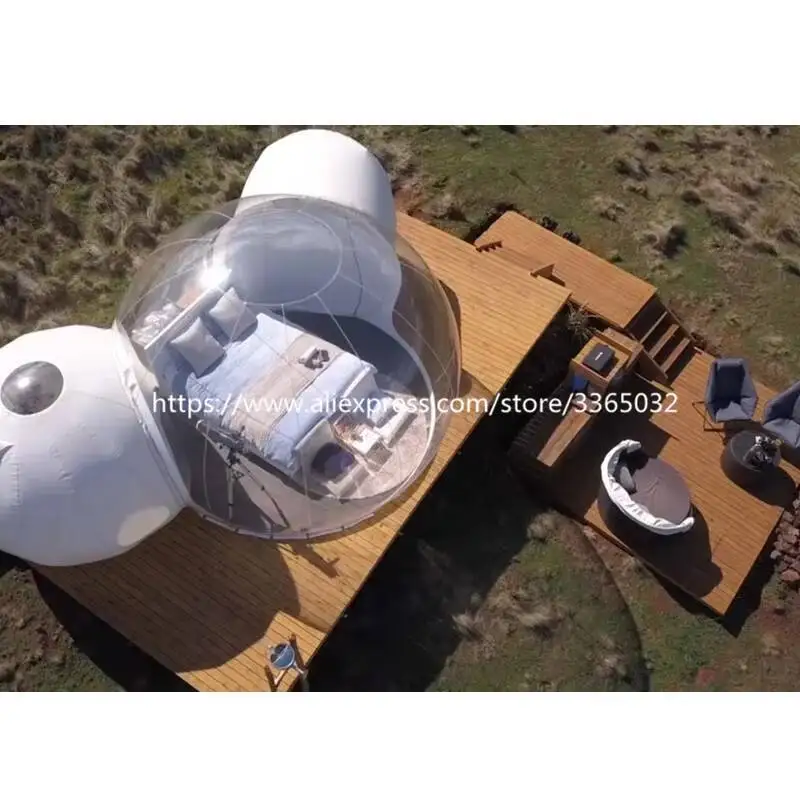 حار بيع خيمة التخييم منزل في الهواء الطلق كوخ فقاعة خيمة نفخ قبة خيمة فقاعية واضحة للتخييم