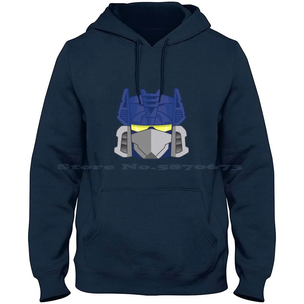 Destron Wave 100% Camiseta con capucha de algodón puro Soundwave Decepticon Tf Azul Gris Amarillo Robot