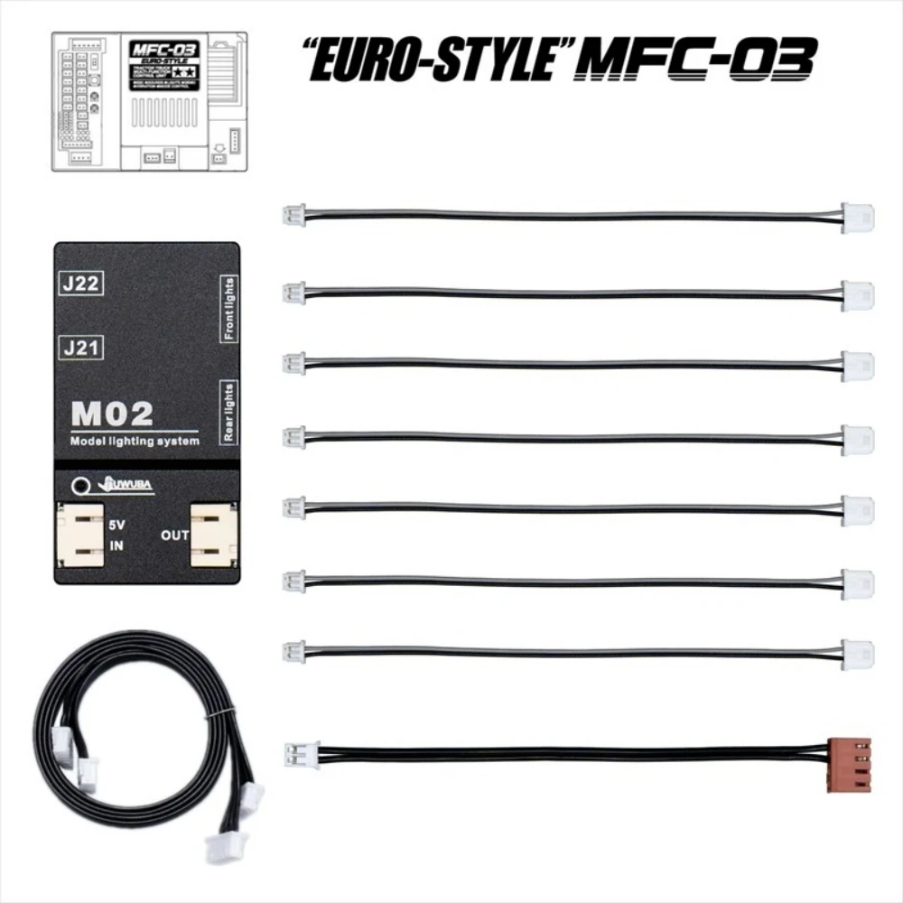 

4-в-1 Mfc-01 03 Световой модуль для 1/14 Tamiya Трактор Грузовик Игрушечный автомобиль для взрослых Turn Juwuba Модель Световой модуль Diy Light Module