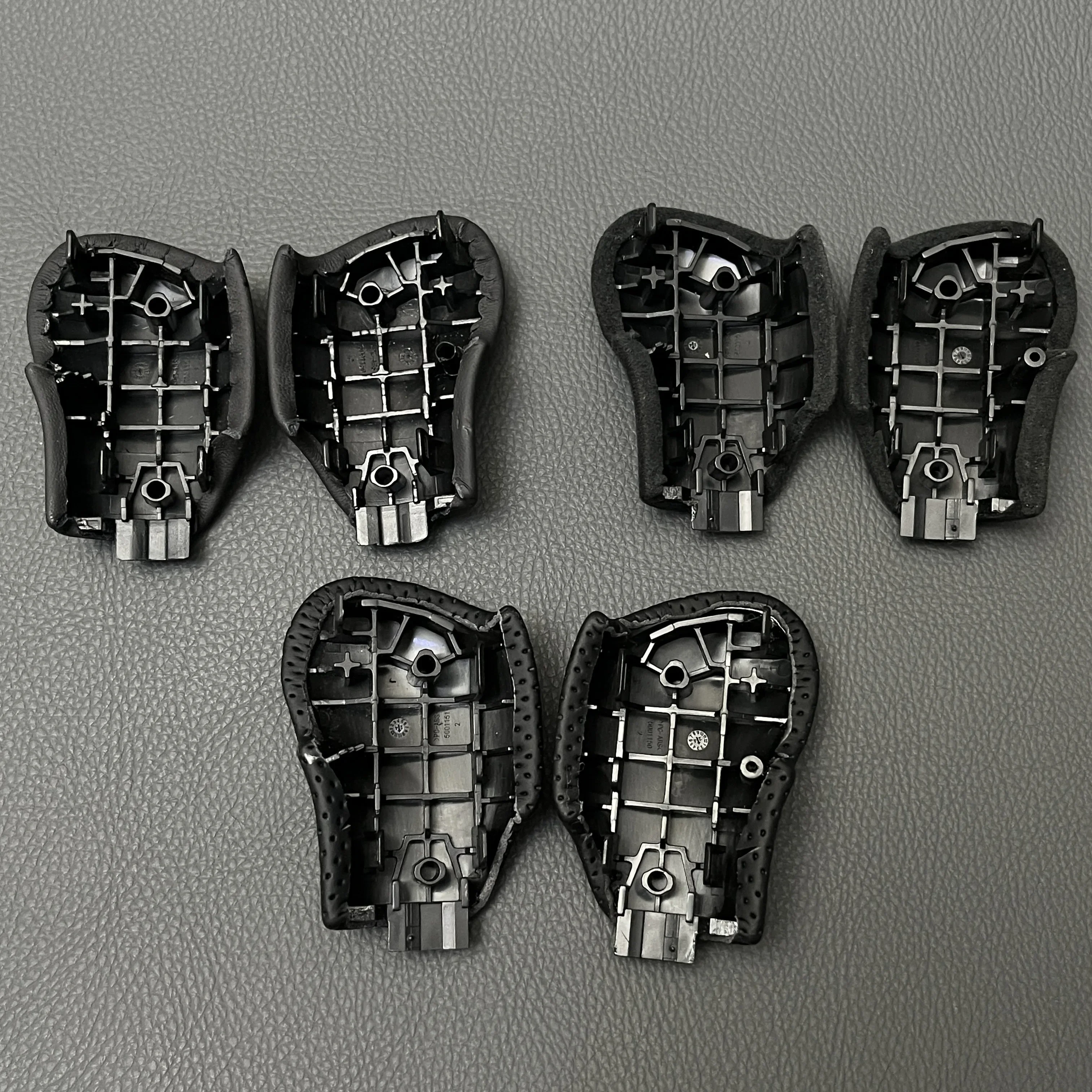 Para Skoda Octavia Superb Fabia Yeti Interior de cuero DSG perilla de palanca de cambios cubierta lateral piezas Accesorios