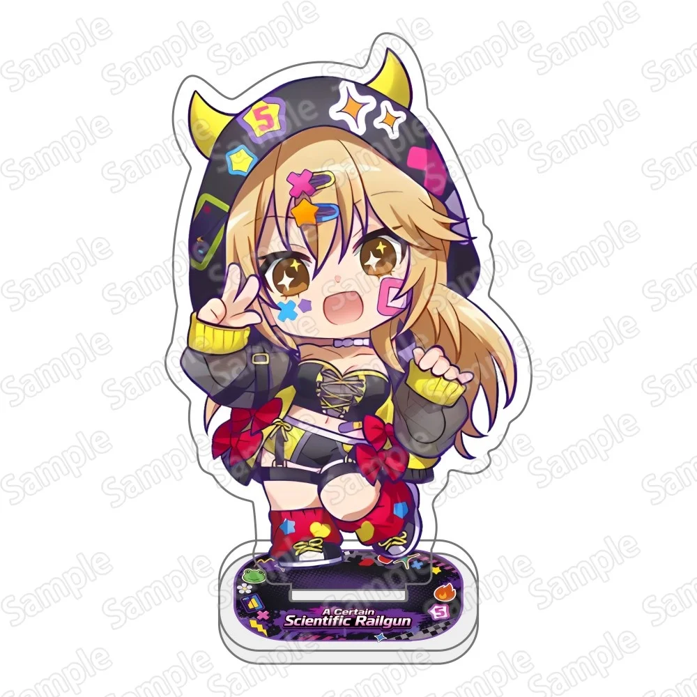 Anime A Certain Scientific Railgun Acrylic Stand keychain Paint‑Ink Style Character Standing Sign, Desktop Decor Ornament, Gift