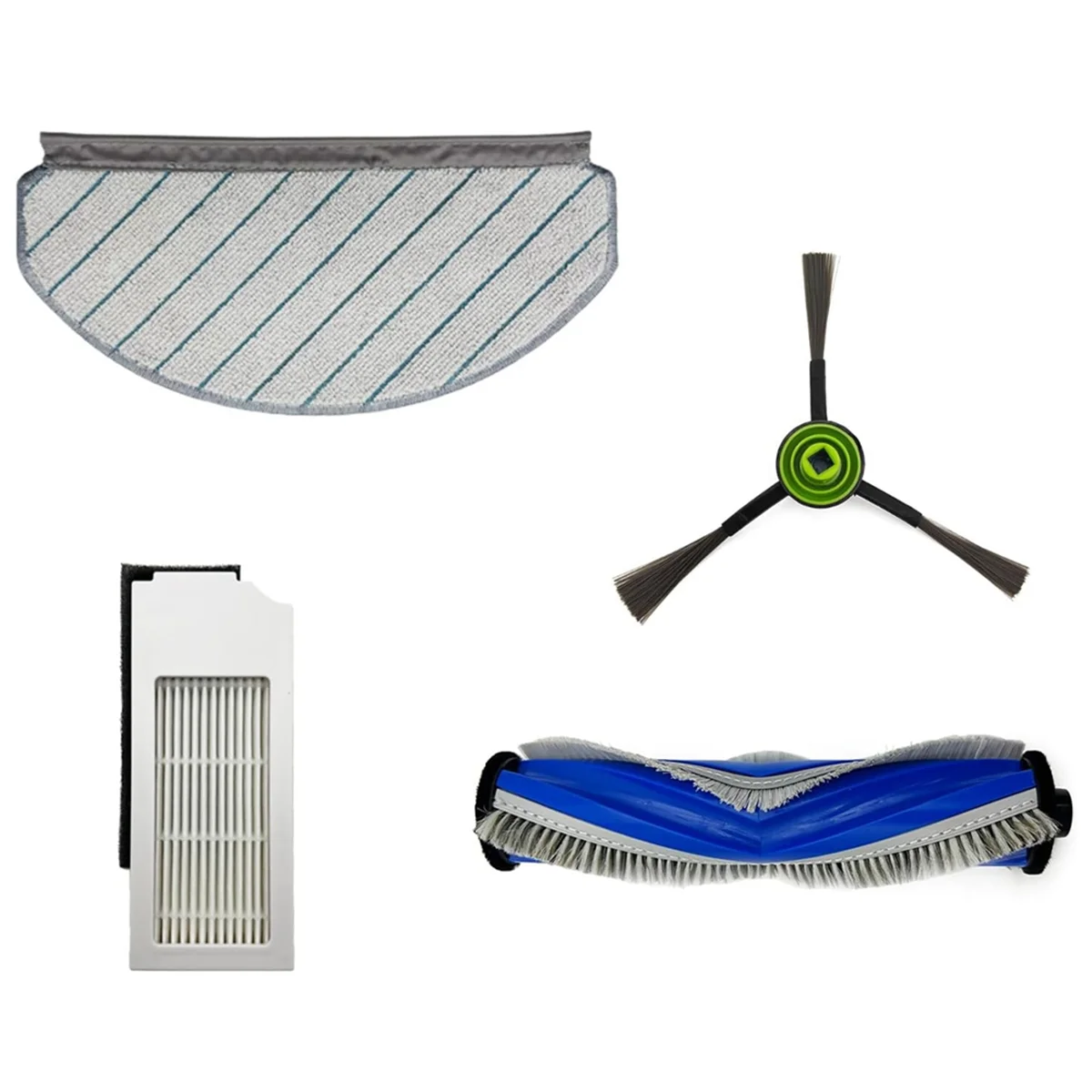 Для ECOVACS DEEBOT N20 Plus/PRO Plus комплект аксессуаров для робота-пылесоса, основная боковая щетка, фильтры Hepa, подушечки для швабры