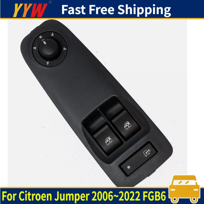 Pulsantiera Interruttori Alzacristalli Lato Guida Per для Citroen Jumper 2006 ~ 2022 Fgb6 Панель управления окном автомобиля