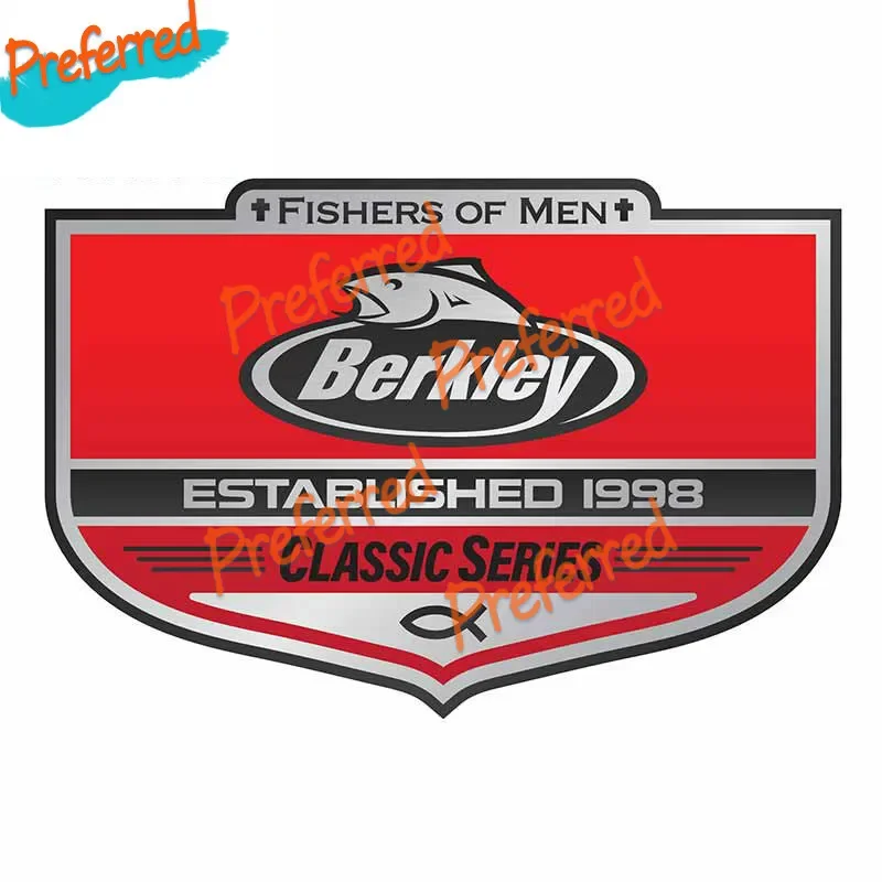 High Quality Sticker for Berkleys Fishing Logo Decal Angling Fly Fish Tackle Box Vinyl Sticker Die-Cut