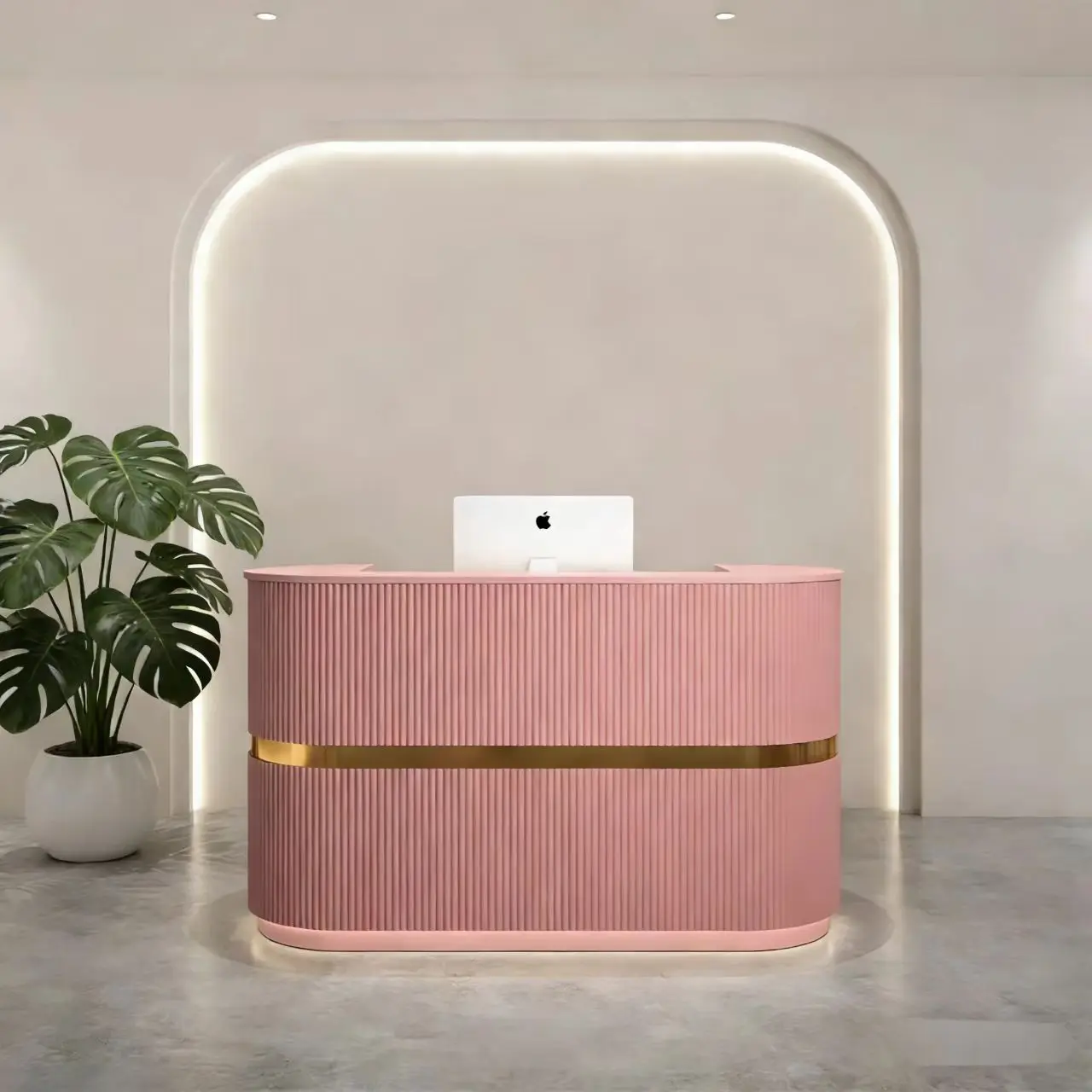 

bm Modern style Minimalist design reception desk Wooden reception desk Color and size can be customized High-end office &